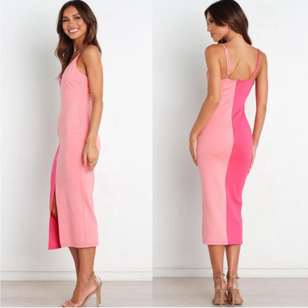 Petal & Pup NEW Camela Barbie Bodycon Midi Dress in Pink Size 2 never worn!